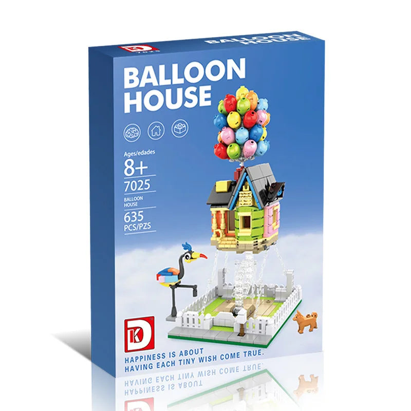 635PCS Creative Balloon Flying House Building Blocks Movie of Up MOC Construction Bricks Set Gift Toys For Kids Children