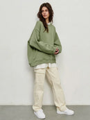 Wolfeel Oversized Hoodies & Sweatshirts for Women Autumn Winter Thick Warm Fleece Sweatshirt Girls Streetwear Loose Pullovers