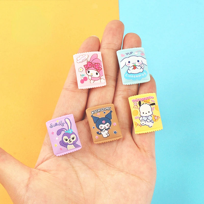 10pcs Kawaii Cartoon Mini Resin Diy Candy Figures Crafts Scrapbooking Materials Cabochons Charms Flatback Miniature Decoration