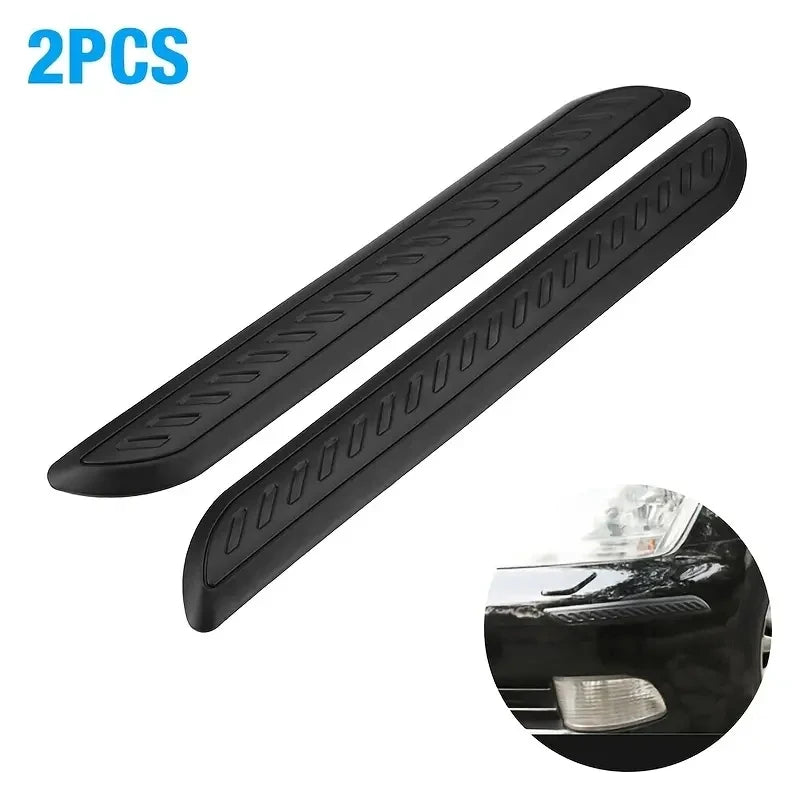 2Pcs Universal FrontRear Bumper Corner Protector Guard CarAnti-collisionProtection DecorationStrip Car Accessories