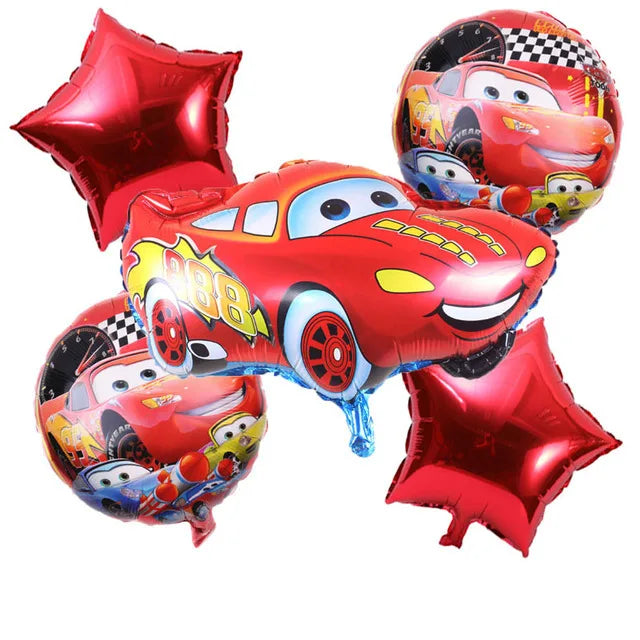 Disney Cars Birthday Party Decorations Lightning Mcqueen Disposable Tableware Set Cups Plates Balloon for Race Party Baby Shower