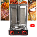 Doner Grill 3000 W LPG Kebap Grill 220 V Gas Doner Kebab Machine for Chicken Turkey Tacos Kebap, Stainless Steel, Black