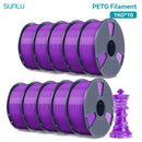 SUNLU 10KG PETG/ABS Filamente 10 Rollen 3D-Filament 1KG/Rolle 1.75mm 100% Filament ordentlich aufgereiht für den 3D-Druck aus der EU USA