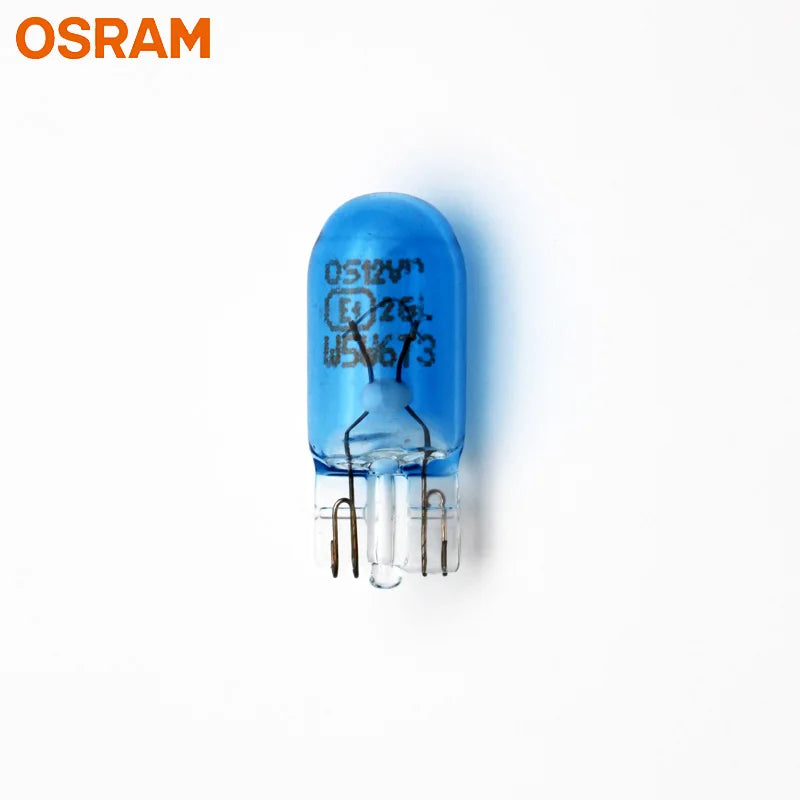 OSRAM Original 12V T10 W5W Interior Light Turn Signal Lamp 4000K Cool White Color 5W W2.1x9.5d 2825CB Auto Bulb Wholesale 10pcs