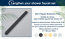 Rozin Black Smart Thermostatic Shower Faucet Set Bathroom Intelligent Rainfall Digital Mixer Tap With Rack and Bidet Bath System