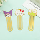 Cute Hello Kitty Series Bookmarks Metal Book Page Holders Anime Fans Collection Gift for Book Lovers Book Accessories