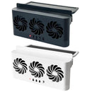 Solar Powered Car Radiator Cooling Fan with 3 Air Outlets Car Window Air Vent Fan USB Powered Auto Ventilation Fan for All Cars