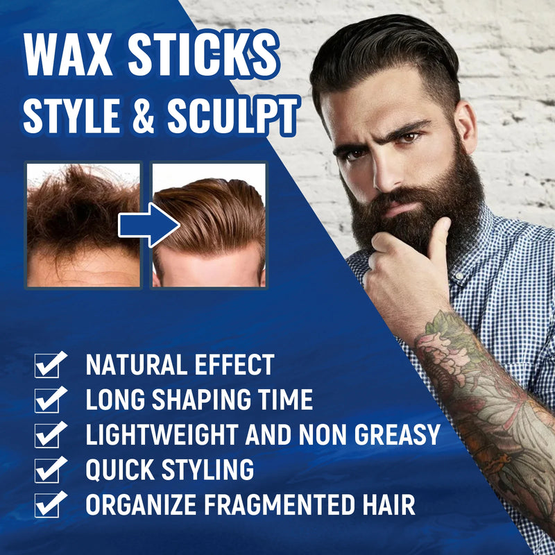 Hair Wax Stick Non-greasy Style Repair Smooth Loose Frizz Fixed Long Lasting Fluffy Broken Hair Artifact Waterproof Men Hair Gel