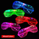 5-50PCS LED Glow Glasses 6 Neon Colors LED Shutter Shade Glasses Kids Birthday Gifts Blinds 3 Lights Glasses Toys Party Favors