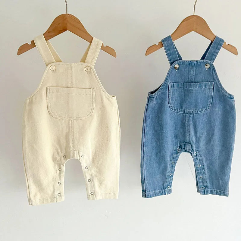 Children Clothes Suit Infant Baby Girls Clothing Set Long Sleeve Embroidered Shirt+Denim Jumpsuit Autumn Spring Clothes Suit