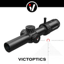VictOptics S6 1-6x24 SFP Riflescope With Red&Green Illumination Turret lock System Wide Field of View Design For AR 15 .223 5.56