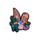 1-23Pcs PVC Adorable Rabbit Bunny Easter Shoe Buckle Charms Accessories Children Shoe Button Fit Birthday Gift