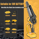 [No battery] Mini Chain Saw Suitable for Dewalt 20v Battery, 6-inch, Wireless Chain saw with Safety Lock