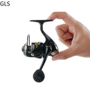 Mini Reel 500/800 Series EVA Grip Ultra Lightweight Fishing Reel 12+1BB High Speed Gear Ratio 5.2:1 Metal Mini Spinning Reel
