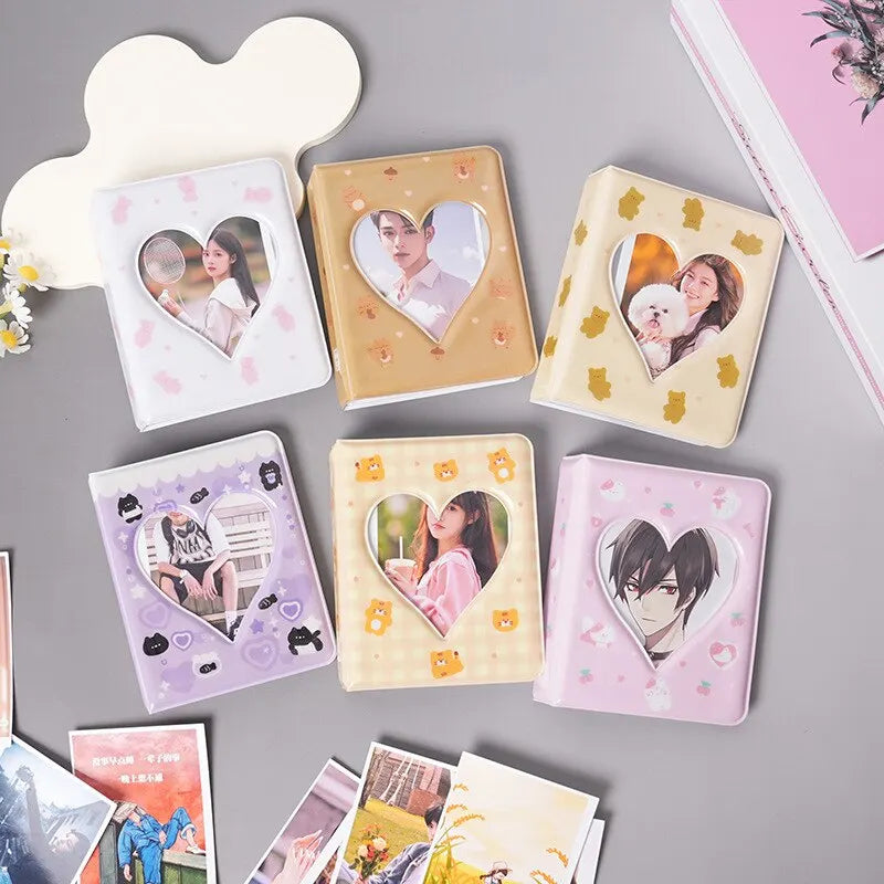 (1pc)Ins Wind 3-inch Love Polaroid Photo Storage Star Card Transparent Inner Page Collection Album