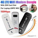 150Mbps USB-WLAN-Adapter-Dongle mit SIM-Kartensteckplatz, drahtloser 4G-Mobilrouter, tragbares Pocket-WiFi-LTE-Modem für Laptop UMPC MID