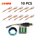 10PCS 0.8mm Pin RGB LED Building Blocks USB Lamp DIY Street Light City Electric Decorate 1X1 Brick Compatible All Brands