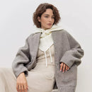 Winter Balaclava Hat Scarf for Women Warm Knitted Hooded Caps Outdoor Warm One-Piece Neck Collar Beanies Hats for Girls