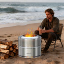 The Ember Basin | 19" Smokeless Stainless Steel Outdoor Fire Pit