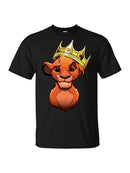 Disney Stylish The Lion King King of the Jungle Cartoon Print T-Shirt O-Neck Pullover Short Sleeve Casual Fashion Women Tee Tops
