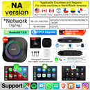 CarlinKit S2 CarPlay Ai Box LED Android 13 Streaming Box 64G/128G Qualcomm 8-Core Split Screen Car Intelligent System Play Video