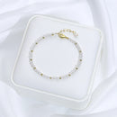 3MM Naturnal Stone Beads Bracelets For Women on Hand Luxury Jewelry Sets  Wholesale Bangle  Party Gift Tourmaline  Handwork