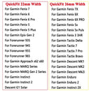 JKER 22mm 26mm QuickFit Armband für Garmin Epix Gen 2 Silikonarmband für Garmin Fenix 7 7X 5 5X 6X Pro Enduro 2 Armbanduhr