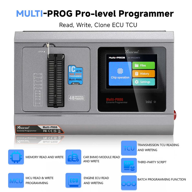 Xhorse VVDI Multi-prog ECU Programmer Pro-level Programmer Tool Newly