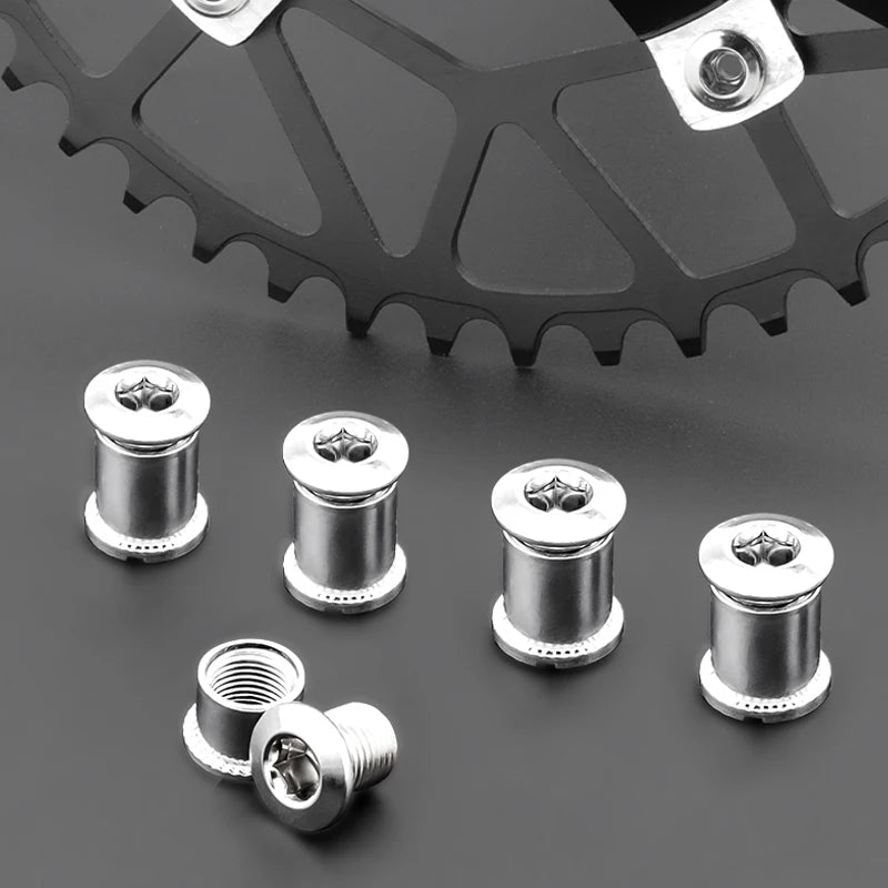 MUQZI 4/5 Pair Bike Chainring Bolts MTB Plate Screws Monoplate Or Double Or Three Plate Crank Parts Cycling Crankset Accessories