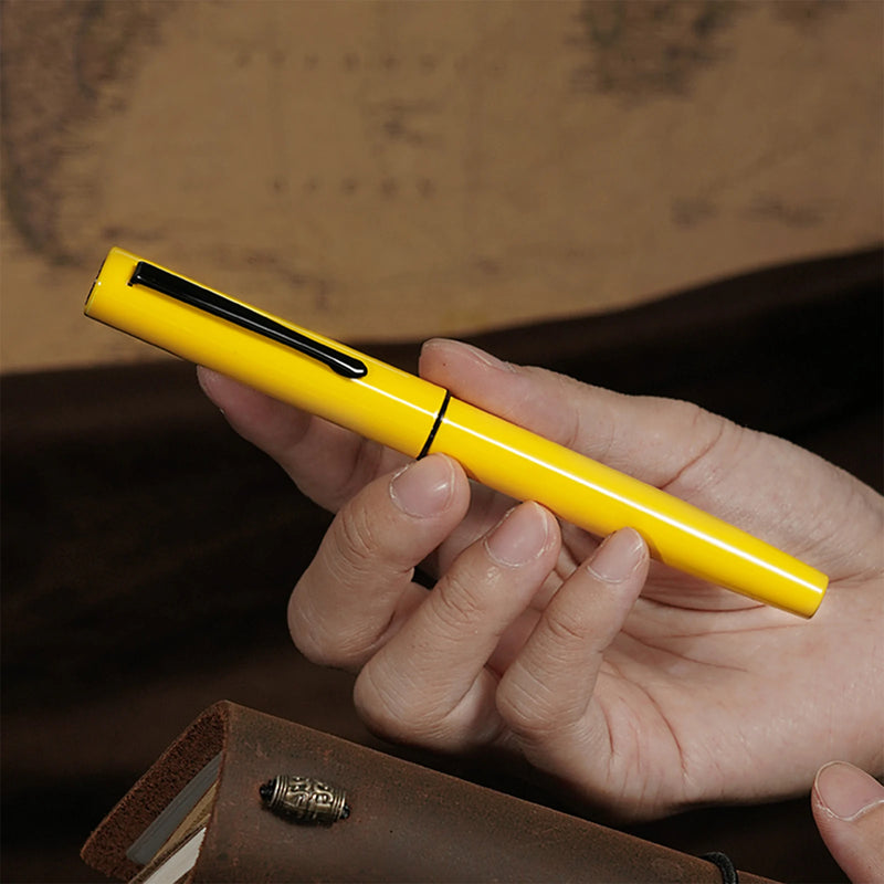 Hongdian C1 Exquisite Explorer Simple Classic Retro Fountain Pen EF/F Hooded Nib School Office Supplies Writing ink Gift Pens