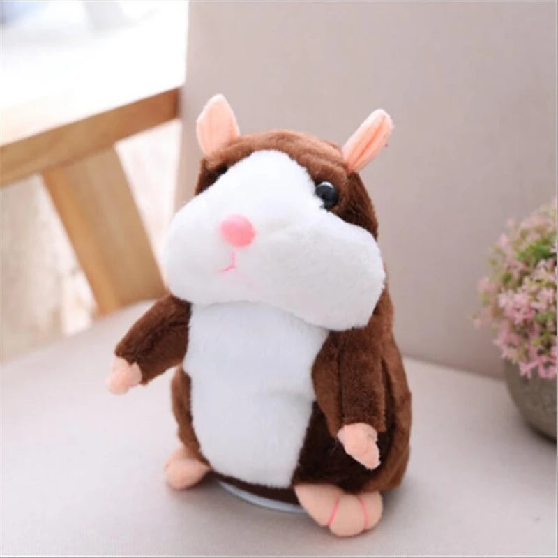 Anime  Models Talking Hamster Mouse Pet Speak Talking Sound Record Hamster Educational Plush Toy for Children Christmas Gift