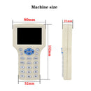 New RFID English 10 Frequency Handheld Copier T5577 CUID Smart Chip Duplicator ID IC NFC Reader 125KHZ 13.56MHZ Badge Clone