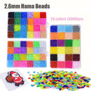 5mm/2.6mm 24/48/72 Farben Hama Perlen 3D Puzzle DIY Spielzeug Bügelqualität Garantie Bügelperlen Pädagogisches Handgemachtes Bastelspielzeug