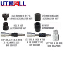 18pcs Alternator Repair Tool of Alternator Freewheel Pulley Puller Removal Socket Tool Kit