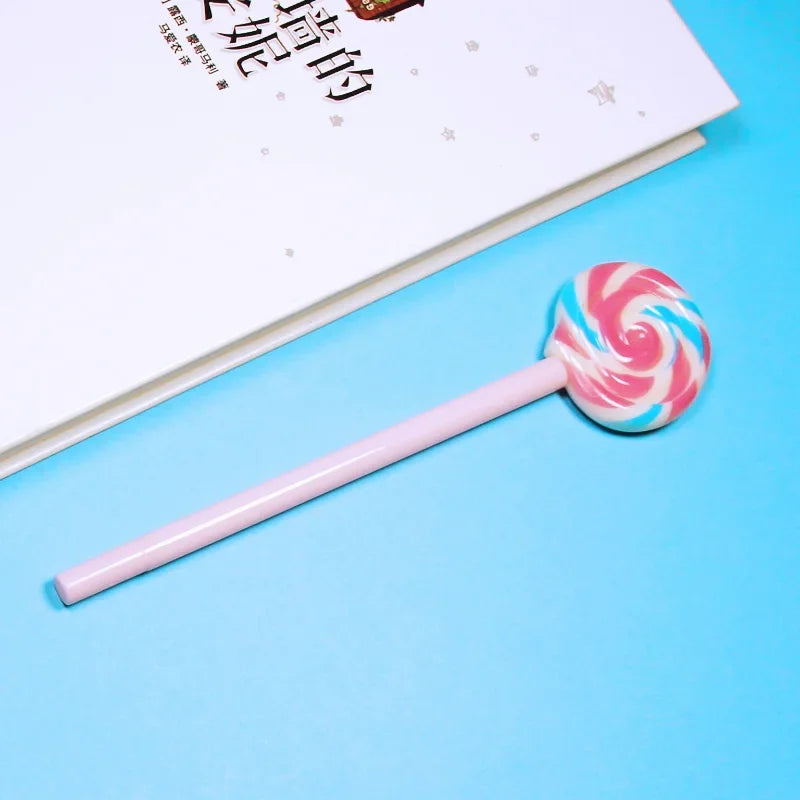 Creative Cute Sweet Lollipop Ballpoint Pen Kawaii School Supply Office Stationery Freebie Candy Styling Novelty Funny Lovely