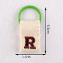 1Pc Aesthetic Initial Embroidery Alphabet Keychains Fabric DIY 26 Letters Unique Keyring Charms For Pouch Bags Accessories Gift