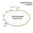 Boho Imitation Pearl Shell Body Chains Sexy Waist Beads Belly Belt for Women Beach Bikini Body Jewelry Y2K Accessories Wholesale