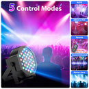 U'King 4 Stück 36 LED Par Licht mit Tasche DMX512 RGB LED Bühnen-Flutlicht Sound-aktivierter Effekt für DJ Party Disco Bühnenlicht