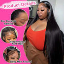 The Mirrorline | 40-Inch Bone Straight HD Lace Front Wig, Brazilian Remy