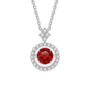 BIJOX STORY 1 CT Moissanite Pendant For Women Simulated Diamond Necklace S925 Sterling Silver Jewelry Girl Valentine's Day Gift