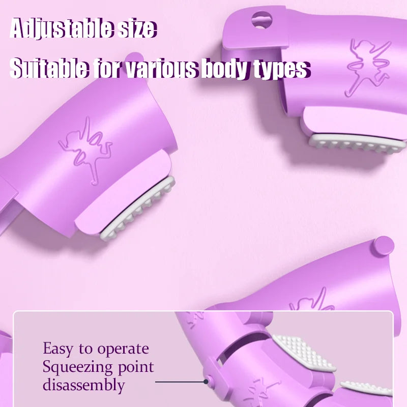 Adjustable Sports Hoop For Abdominal Thin Waist Detachable Massage Fitness Equipment Gym Home Training Weight Loss Exercise