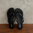SUOJIALUN 2025 Summer New Brand Women Slipper Fashion Narrow Band Slip On Flip Flops Soft Flat Heel Outdoor Casual Dress Slides