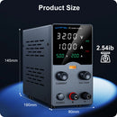 Wanptek Labornetzteil 30V 5A 30V 10A 60V 5A 120V 3A Einstellbar mit USB-Ausgangsanzeige Labor-Tisch-Gleichspannungsnetzteil