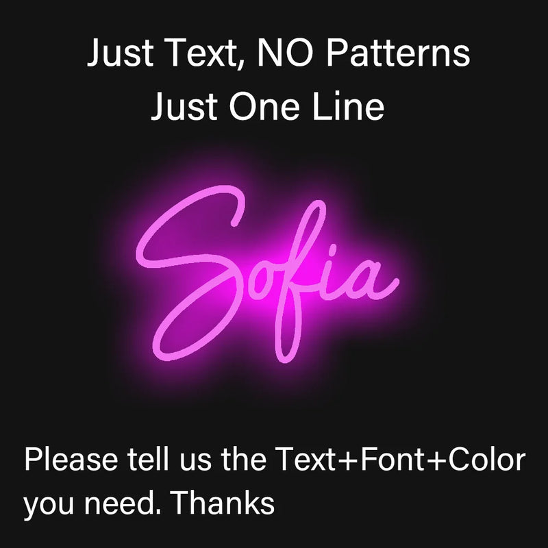 Name Neon Sign Led Dimmable Custom Neon Sign Wedding Birthday Customized Gifts Boy Girl Bedroom Wall Decor Hanging Neon USB 5V