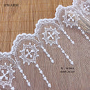 5yard Cross Lace Fabric Table Runner Skirt Christmas Easter Day Christian Catholicism Water Soluble Mesh Lolita Jewelry Party