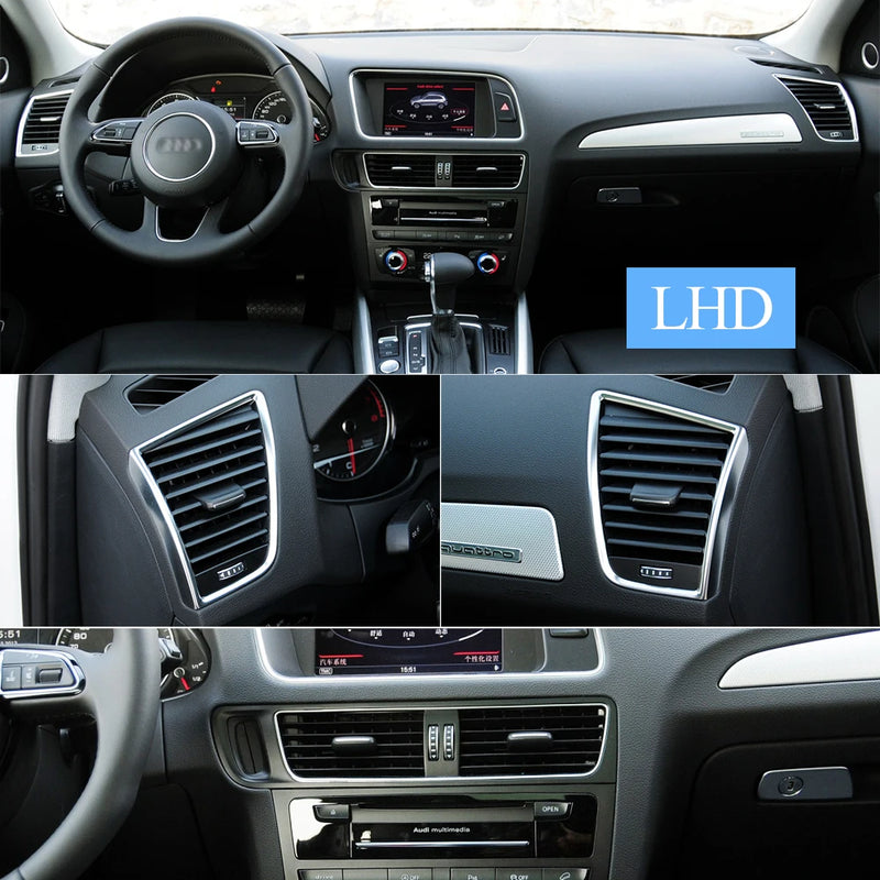 LHD Front Dashboard Left Right Middle Air Conditioner AC Vent Grille Outlet Assembly For Audi Q5 2009-2018 8R1820951 8R1820901