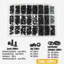 3045t Schwarze Senkschrauben mit Innensechskant, Schrauben, Muttern, Unterlegscheiben Kit M2 M2.5 M3 M4 M5 M6 M8 10.9 Legierter Stahl DIN 7991