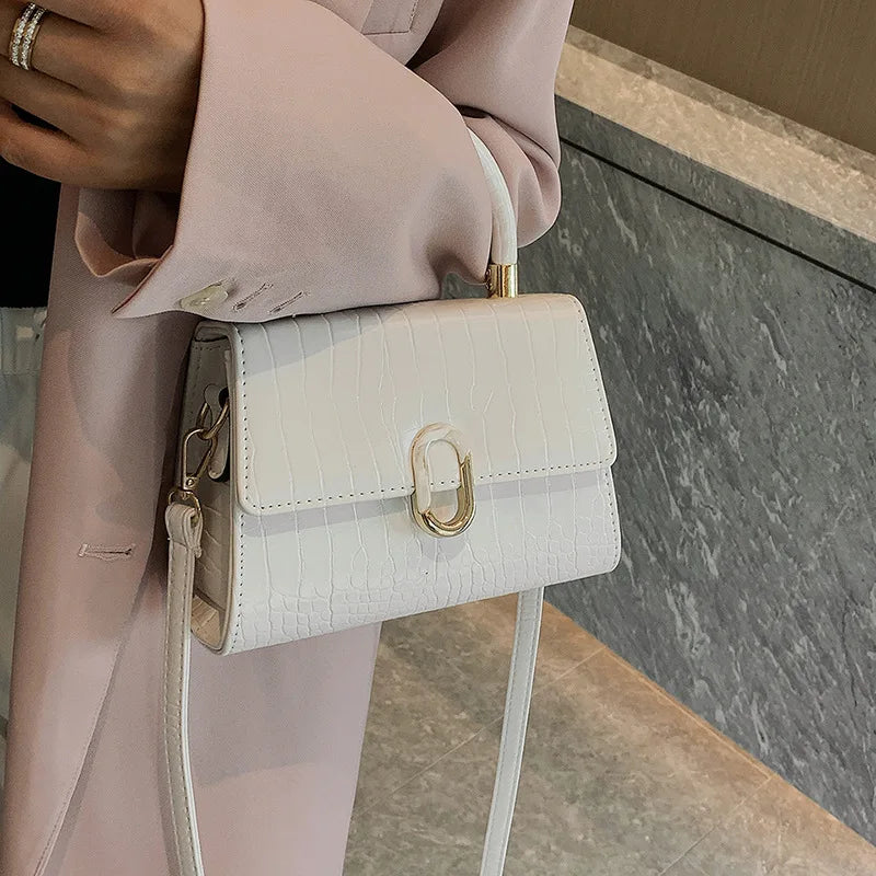 Women's Shoulder Bag Elegant Female Handbag Crocodile Pattern Advanced Messenger Bag Classic Luxury Designer Lady Crossbody Bag