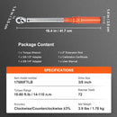 SucceBuy 1/2" 1/4" 3/8" Mechanical Torque Wrench Set Precision Pointer Hand Tools Torque Wrench Mechanical Car Repair Tool