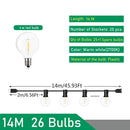 G40 Outdoor String Lights LED Party Garland Dimmable Globe Bulbs Fairy Lamp For Street Patio Garden Camping Terrace Decoration